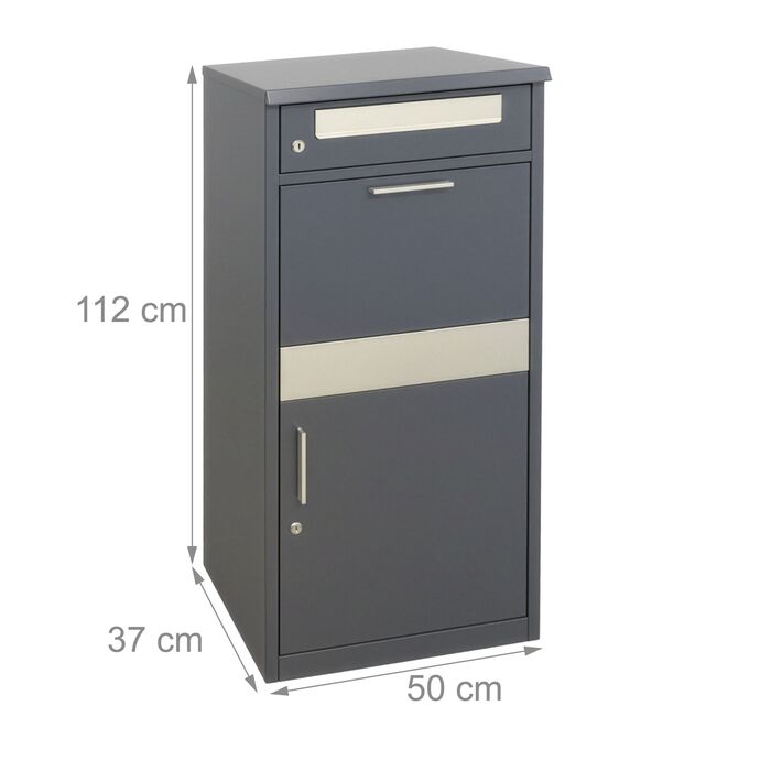 Скринька для листів Relaxdays з відділенням для пакунків