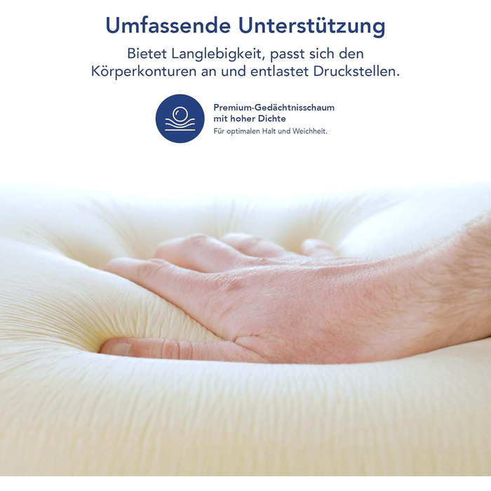 Набір подушок Keilkissen 4 шт. | Ергономічний набір подушок 12 в 1 з знімним та пральним чохлом для сну та читання