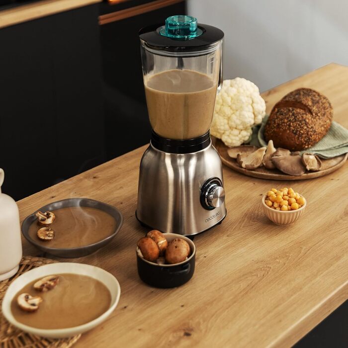 Стаціонарний блендер Cecotec Power Black Titanium 2500MAX Go – 2500 Вт, титанове покриття, 1,8 л, 5 швидкостей + пляшка