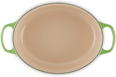 Le Creuset Signature Чавунний Бражун з кришкою, овальний, 29 см, 7.5 л, для всіх плит, включаючи індукцію, колір: Офенрот