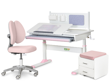 Комплект (L) ErgoKids TH-325 Grey (парта + крісло + тумба) (арт. TH-325 + Y-412 Lite + BD C3 _GREY)