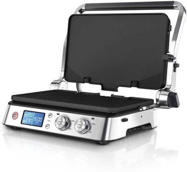 Контактний гриль Braun MultiGrill 9 Pro CG 9167 з 6 наборами пластин (гриль, плоскі, вафельні) та датчиком температури