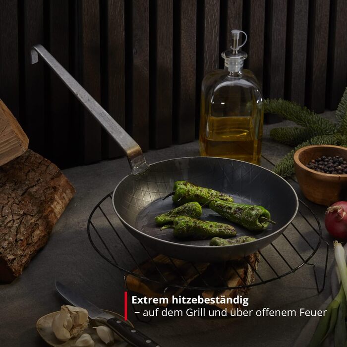 Преміум сервірувальна сковорода 28 см Ø Зроблено в Німеччині Професійна кована сковорода