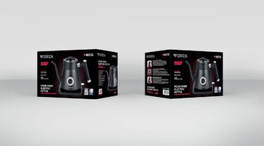 ЕКГ Forza 5000 Pour over Nero, 1200 Вт, 0,8 л