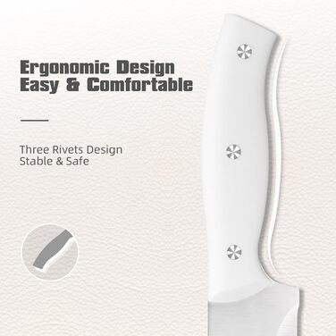 Набір ножів 15 предметів: ніжний блок з самозаточкою, набір кухонних ножів з нержавіючої сталі з ергономічними ручками, включаючи кухонний ніж, саторі та інші