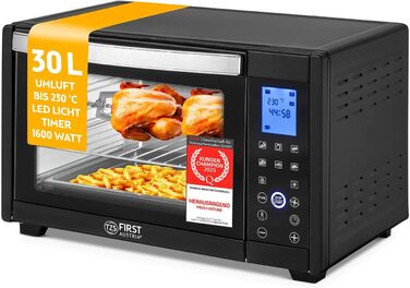 Міні-піч TZS First Austria Digital 30L 1600W з регулюванням температури та таймером - для кухні та кемпінгу