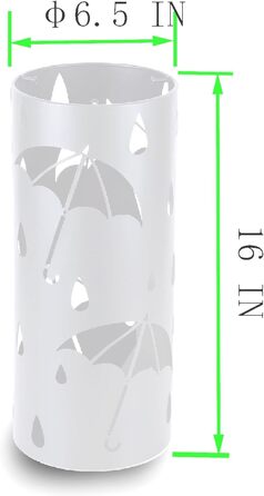 Підставка для парасоль під вхідну зону, вільно стояча, кругла металева, органайзер для парасоль, для дощовиків, тростинок, декору дому/офісу, вміщує 4-5 парасоль