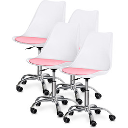 Комплект (4шт) крісло Evo-Kids Capri White / Pink (арт H-231 W/PN -Х4)