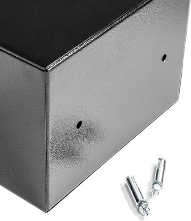 Електронний сейф tectake® для дому: захисний код, ключ, металевий шафка 50x35x34.5 см, для грошей, документів, ключ-сейф, меблевий сейф