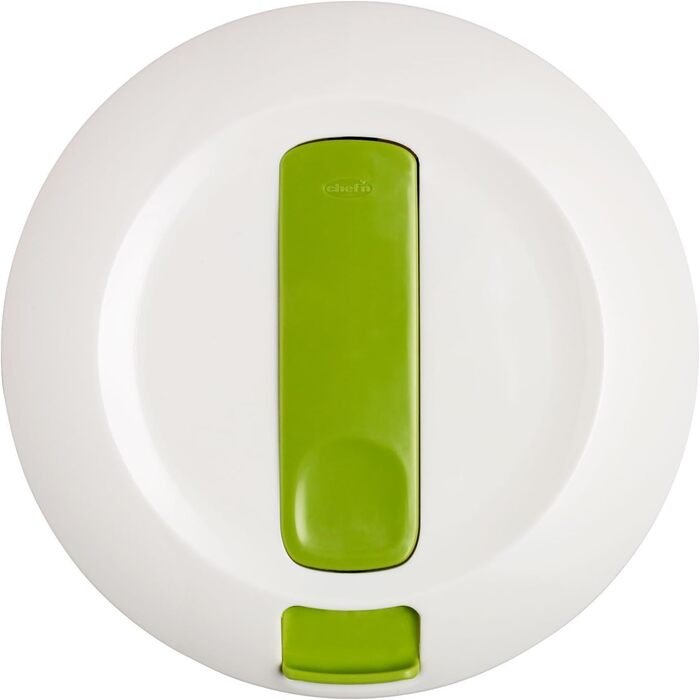 Великий обертовий обертач для салату шеф-кухаря, прозорий/білий (21.5x21.5x14 см)