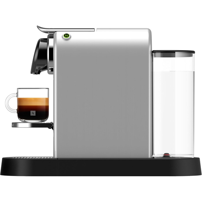 Кавомашина Nespresso Krups CitiZ XN741B, срібна: автоматична, 1260 Вт, 1 л резервуар