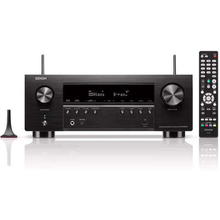 Denon AVR-S970H AV-ресівер 7.2, Hi-Fi підсилювач з Dolby Atmos, DTS:X, 8K HDMI, Bluetooth, Wi-Fi, AirPlay 2, HEOS, Alexa, чорний