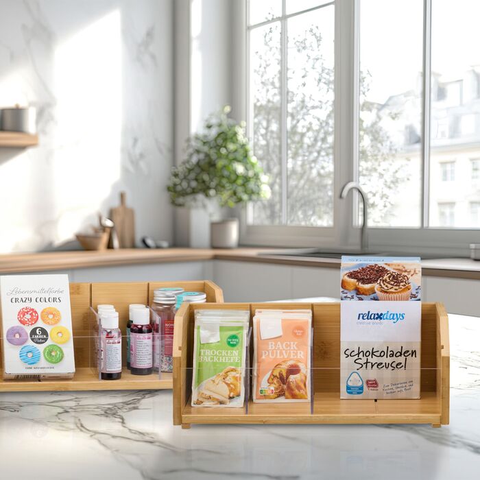 Організатор для одягу Relaxdays з 12 відділеннями, бамбук