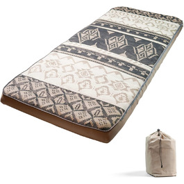 Надувне ліжко Human Comfort Chatou Print Sleeping Pad Box Матрац Гості Бавовняно-сірий