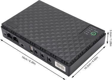 Портативний Mini UPS - Джерело живлення для роутера/модема/камери з батареєю, безперебійне живлення (EU-штекер 85-265V)