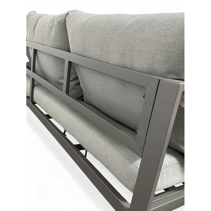 Комплект садових меблів sOTEGRANDE з металу, сірий, 5 предметів, MTG Trade Group