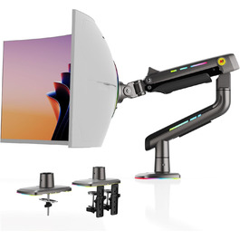 Кріплення для монітора NB Ergonomic Ultrawide, до 60 дюймів, RGB, VESA 75/100, чорний