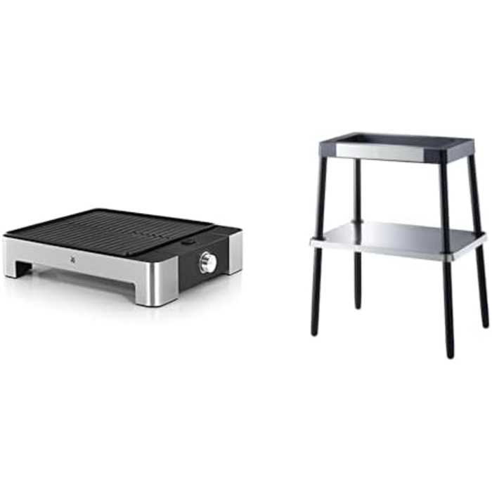 Електрогриль WMF Lono Quadro: компактний, нержавіюча сталь, 1250W, для дому, легко миється