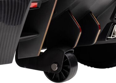 Дитячий електромобіль HOMCOM Lamborghini Veneno 12В з пультом, Bluetooth та музикою, чорний, для дітей 3-6 років