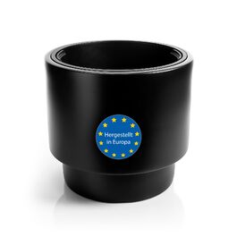 Квітчанка BigDean: стильний горщик з підставкою, діаметр 40 см, чорний, міцний пластик, Made in Europe