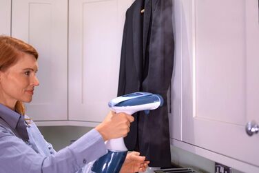 Відпарювач для одягу Morphy Richards 361000 Hand Held, нержавіюча сталь/пластик, 260 л, білий/блакитний