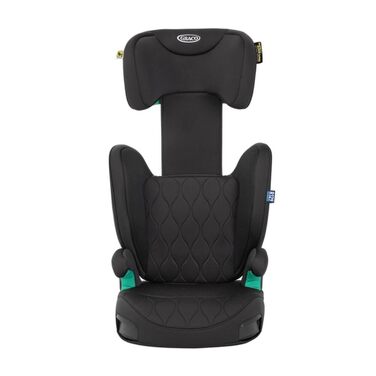 Автокрісло Graco Affix i-Size R129 для дітей 100-150 см, чорне, з регулюванням висоти спинки та ISOFIX