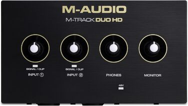 Аудіоінтерфейс M-Audio M-Track Duo для запису, стрімінгу та подкастів - 2 XLR/Line входи, 192kHz, з програмним забезпеченням
