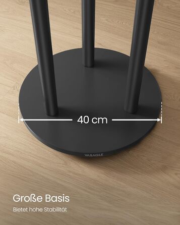 Дзеркало-вішалка VASAGLE для прихожей, спальні, вітальні, чорний RCR023B01