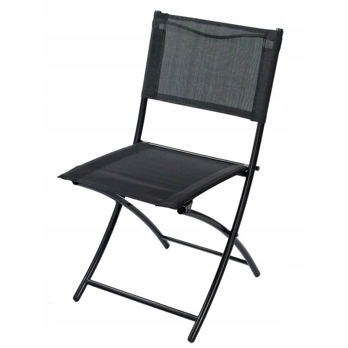 Комплект садових меблів Atos, метал, чорний, 3 предмети