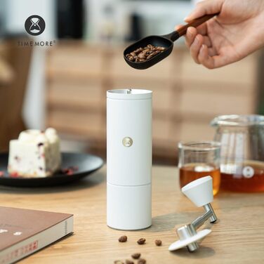 Кавомолка ручна TIMEMORE C5 Pro, керамічні жорна, регулювання помелу, сталеве корпус, для еспресо, моки, френч-пресу
