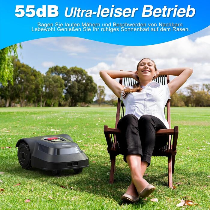 Робот-газонокосарка з WiFi/Bluetooth, 500 м², APP-керування, інтелектуальна навігація, налаштування зон, регулювання ножа, захист IPX6
