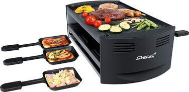 Steba Pizza-Raclette RC 6 Bake & Grill: піца, раклет, гриль, 6 антипригарних сковорідок, 1500W