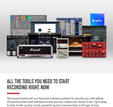 Focusrite Scarlett Solo 3rd Gen USB Аудіоінтерфейс для гітаристів, вокалістів та музикантів - Bundle