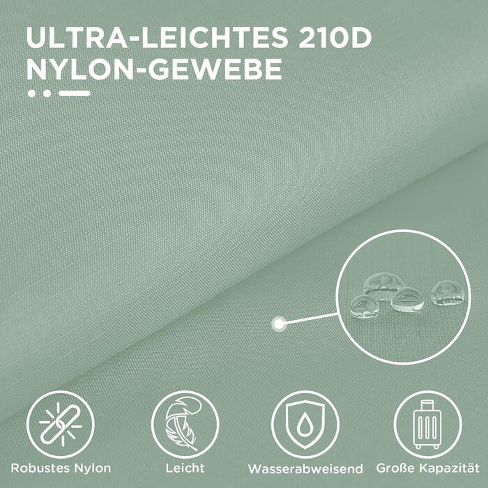 Набір компресійних органайзерів для одягу в дорогу Cipway, ультралегкі сумки-пакувальники для валізи та рюкзака, 3 шт., шавбрия зелений