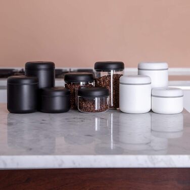 Контейнер для кави та продуктів з вакуумним насосом, 1.2 л, скло