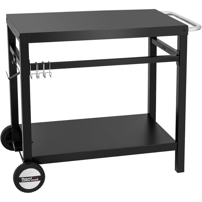 Роял Ґурмет - Робочий стіл-возок для гриля на вулиці: стіл для барбекю, робоча поверхня 85x50 см