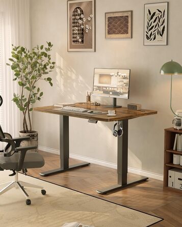 Регульований стіл JUMMICO 80x60 см з USB-роз'ємом: електричний, ергономічний, для офісу та дому