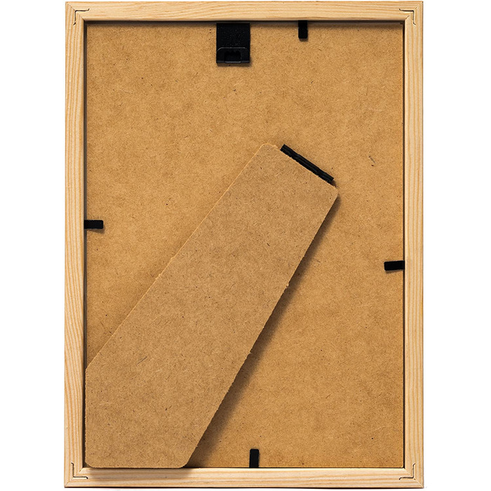 Рамка для фотографій барі сільський темно-коричневий-229 ,7 см (А4) - Дерев'яна рамка, фоторамка, портретна рамка з акриловим склом (13x18 см-3 упаковки), 3-