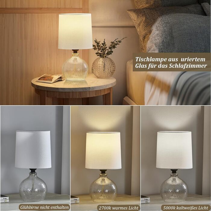 Настільна лампа GyroVu з ротангу, 2 шт. в наборі, Бохо стиль, цоколь E27, для спальні, вітальні, читання