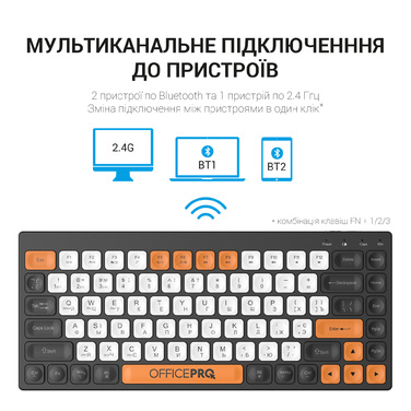 Клавіатура бездротова OfficePro (SK955B)