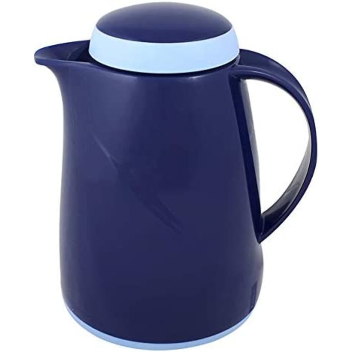 Термос Helios Wave, 1,5 л, пластик, білий, з кришкою-гвинтовим, придатний для миття в посудомийній машині