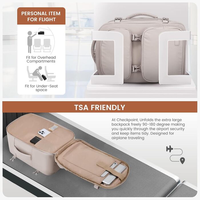 Рюкзак LOVEVOOK для подорожей: 40L, 17.3