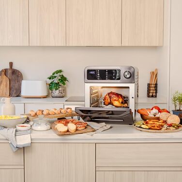 Мультиварка Cecotec Bake&Fry 1500 Touch: піч, фритюрниця, 15 л, 1700 Вт, сенсорний екран, нержавіюча сталь