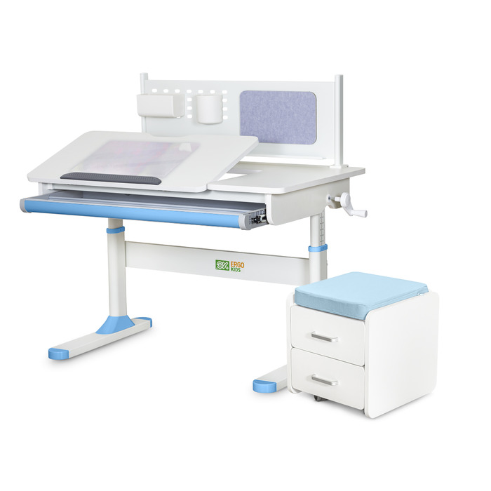 Комплект (S) ErgoKids TH-325 (парта + тумба) (арт.TH-325 + BD C3_ BLUE)