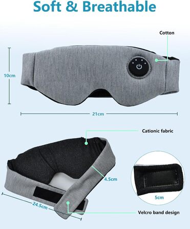 Тепла очна маска PJYU для лікування блефариту та сухості очей, USB-зарядка, миється