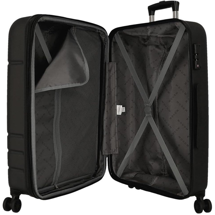 Набір валіз Movom Galaxy (2 шт): велика (68 см, чорна) та середня (55 см, блакитна), ABS, 111 л, 6.56 кг