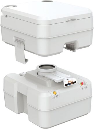 Інноваційна портативна інжекторна туалет Seaflo LIGHTEU 4.75 Gallonen для кемпінгу, дому та автодому