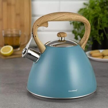 KLAUSBERG Flötenkessel - чайник для плити 3 літри, бірюзовий