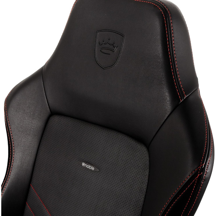 Noblechairs HERO - ігрове крісло, офісне крісло, крісло для роботи - PU-шкіра, чорно-червоне