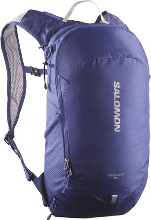 Туристичний рюкзак унісекс Salomon Trailblazer 10, універсальний (NS, Mazarine Blue / Ghost Grey 16-4703 TCX)